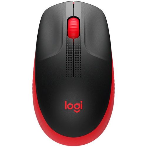 Logitech M190 Full Size Wireless Mouse Red slika 1