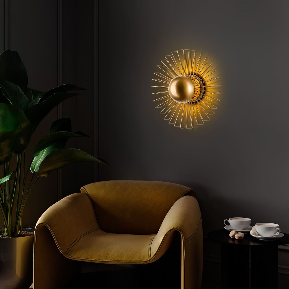 Zidna Lampa Kaya - 15231 - M, boje: Zlato slika 2