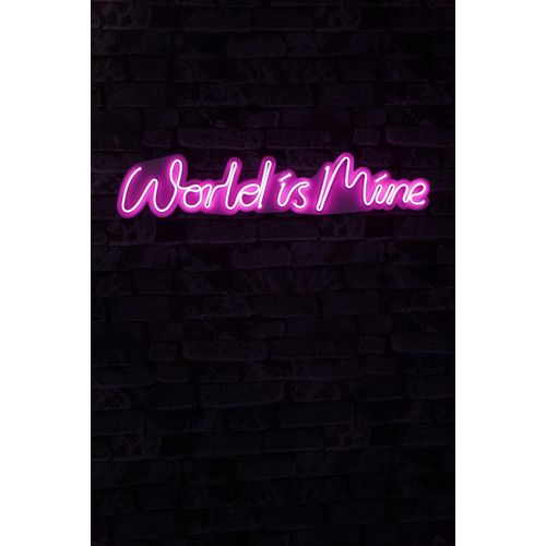 Wallity Ukrasna plastična LED rasvjeta, World is Mine - Pink slika 9