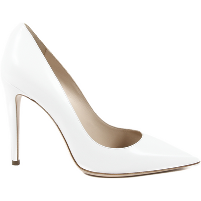 Details: 3103079 COLOMBA BIANCO - Color: White - Composition: 100% CALF LEATHER - Sole: 100% CALF LEATHER - Heel: 10.5 cm - Made: ITALY