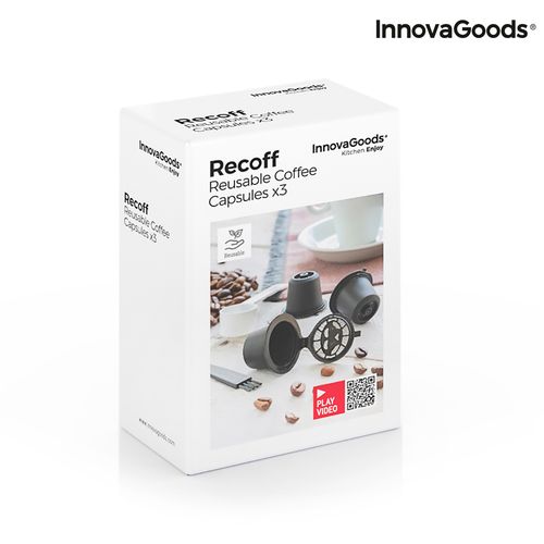 Set od 3 kapsule za kavu za višekratnu upotrebu Recoff InnovaGoods (za Nespresso aparate) slika 2