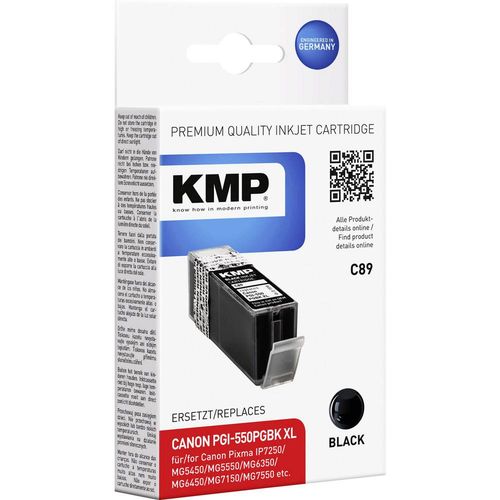 KMP tinta zamijenjen Canon PGI-550BK, PGI-550BK XL kompatibilan  crn C89 1518,0001 slika 1