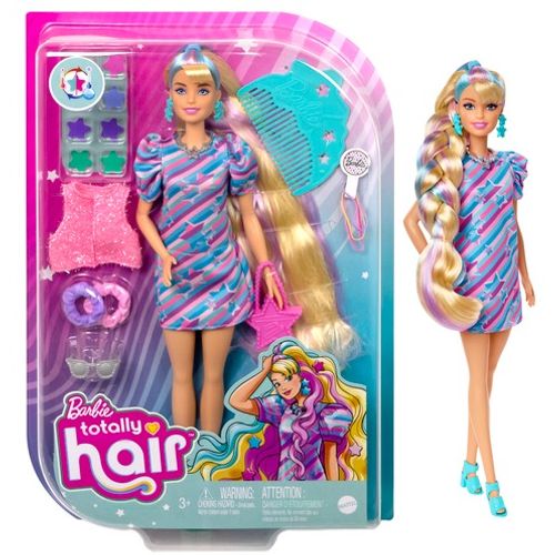 Barbie lutka Totally Hair plava slika 7