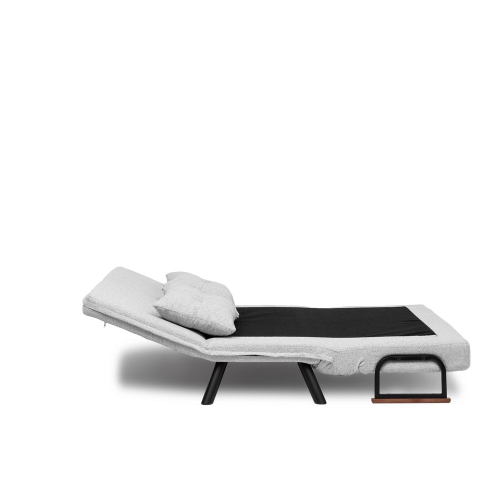 Sando 2-Sjedišni Sofa-Krevet - Teddy Tkanina - Siva slika 13