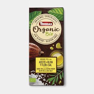 Torras Tamna Čokolada Eko 70% Kakao Sa Extra Djevičanskim Maslinovim Uljem I Morskom Soli 100 G