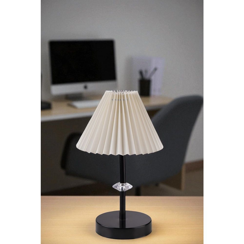 Opviq Stolna lampa 526, krem, crna slika 2