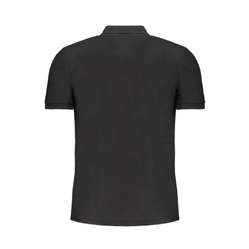 GIAN MARCO VENTURI MEN'S BLACK SHORT SLEEVED POLO SHIRT slika 2