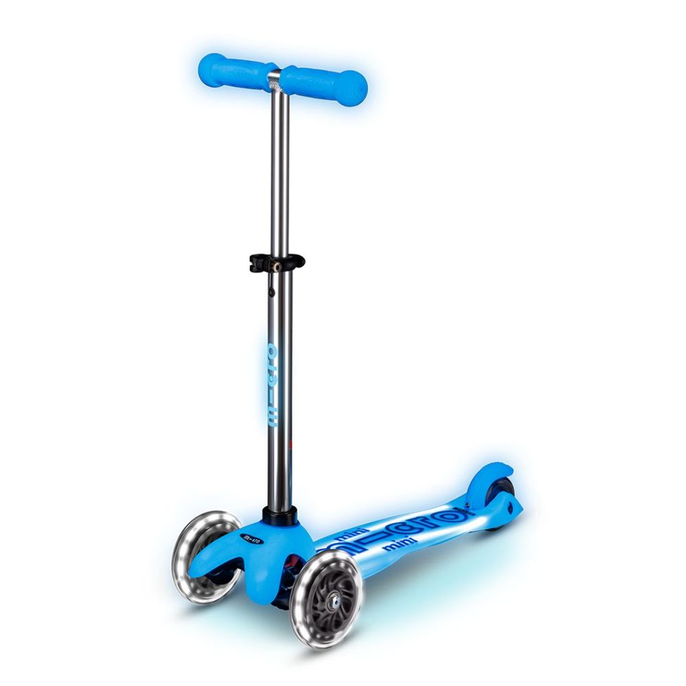 Micro Romobil Mini Deluxe Glow LED Plus, Artic Blue slika 1