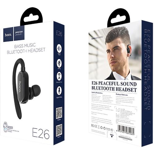 hoco. Slušalica bežična sa mikrofonom, Bluetooth, 50 mAh, 3 h - E26 Peaceful BT headset slika 3