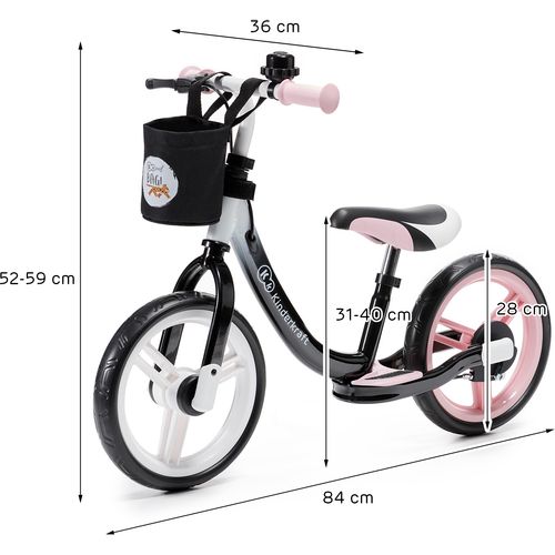 EOL-Kinderkraft dječji balansirajući bicikl bez pedala Space - Rozi slika 6