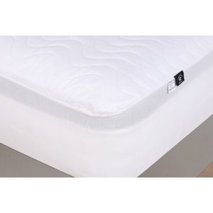 Quilted Alez (100 x 200) White Single Bed Protector