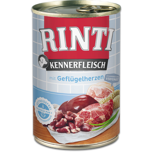 RINTI Kennerfleisch mit Geflugenherzen, hrana za pse sa srcima peradi, 400 g