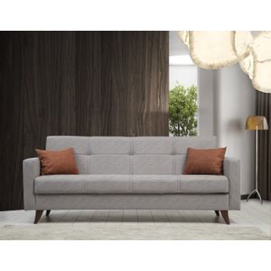 Atelier Del Sofa Polya - Light Grey Light Grey 3-Seat Sofa-Bed