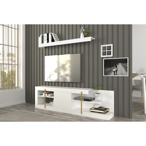 Woody Fashion TV jedinica, Bijela boja, Cascade - White