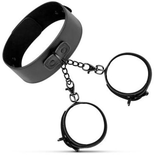 Collar &amp; Wrist Cuffs - Black slika 7