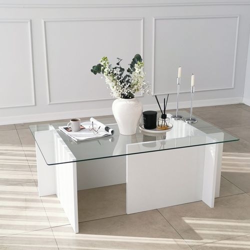 Escape - White White Coffee Table slika 3