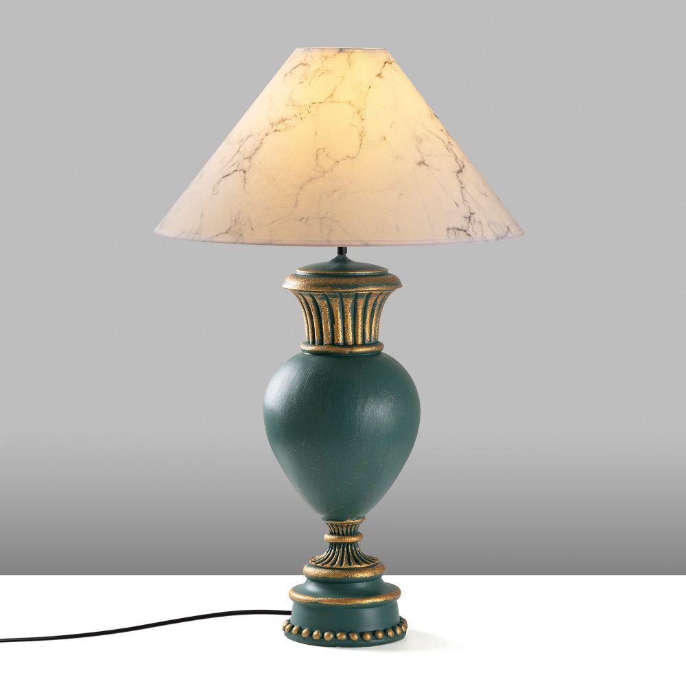 ELEGANZE-5322 Zelena i Bijela Stolna Lampa slika 5