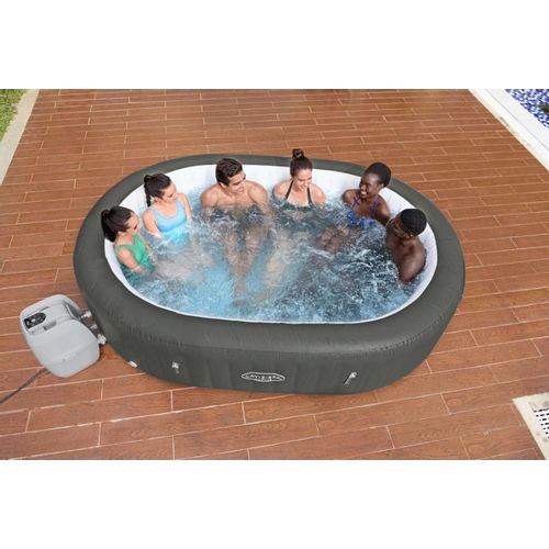 Masažni bazen-Jacuzzi na napuhavanje Bestway 270*180*71cm - sivi slika 3