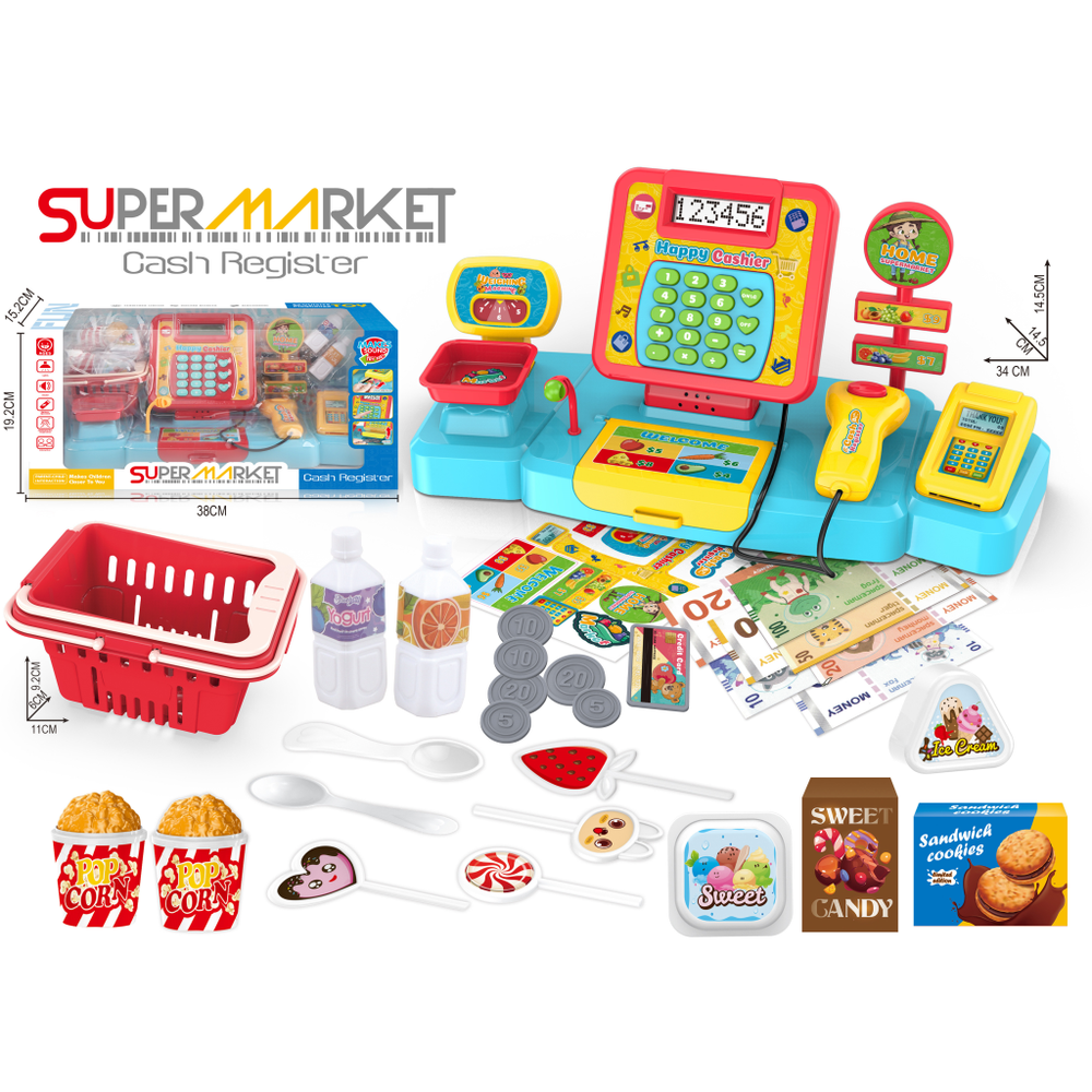 MKT827907 Dječija kasa sa dodacima 38x19 cm slika 1