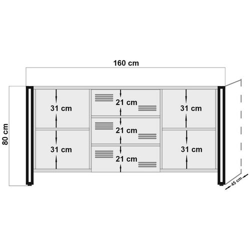 Cosmo Rio Atlantic Pine
Black Console slika 8