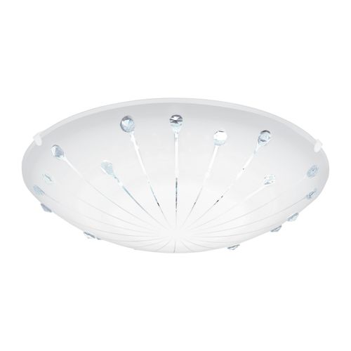 Eglo Margitta 1 plafonjera/1, led, 11w, 950lm, prom 315, bijela/kristal   slika 1