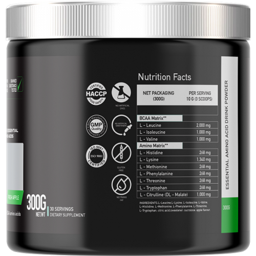 Basic Supplements EAA Pro Fresh Green Apple 300g  slika 2