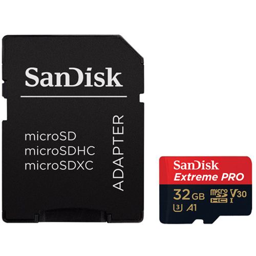 SanDisk SDHC 32GB Micro Extreme Pro 100MB/s C10 V30 U3+SD Adap. slika 1