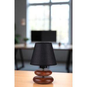 Crna orahova stolna lampa 8901-2