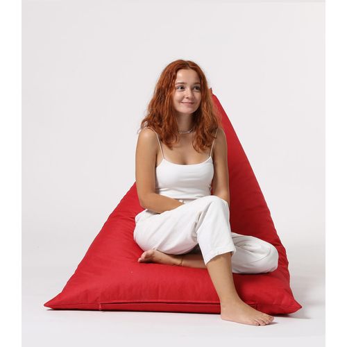 Atelier Del Sofa Vreća za sjedenje, Pyramid Big Bed Pouf - Red slika 9