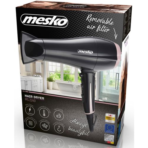 Mesko MS2249 fen za kosu cene 1800 - 2000W 2 brzine, 3 temperature, Cool funkcija slika 2