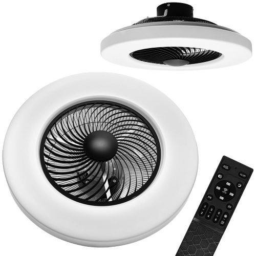 Luster s ventilatorom APP1552-C BLACK slika 1