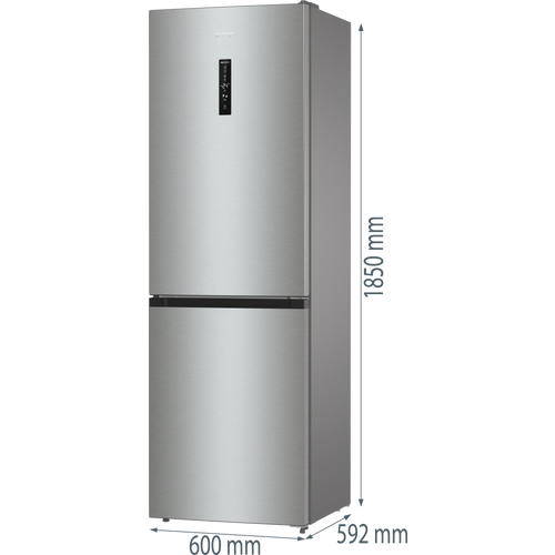 Gorenje N61EA2XL4 Kombinovani frižider, NoFrost, Visina 185 cm, Širina 60 cm, Siva metalik slika 2