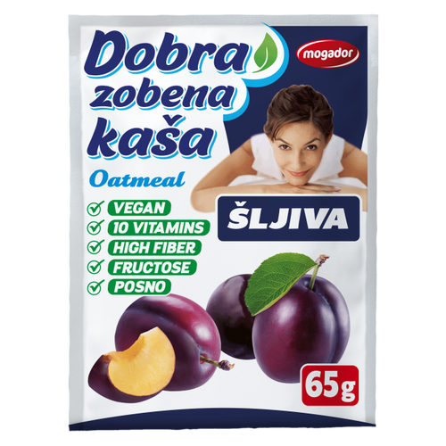 Dobra zobena kaša 65g šljiva                           slika 1