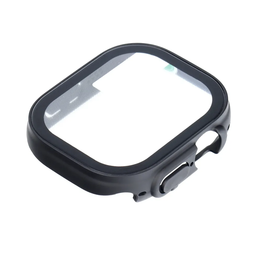 Bestsuit fleksibilna zaštitna torbica sa staklom za Apple Watch Ultra/Ultra 2 49 mm - crna slika 4