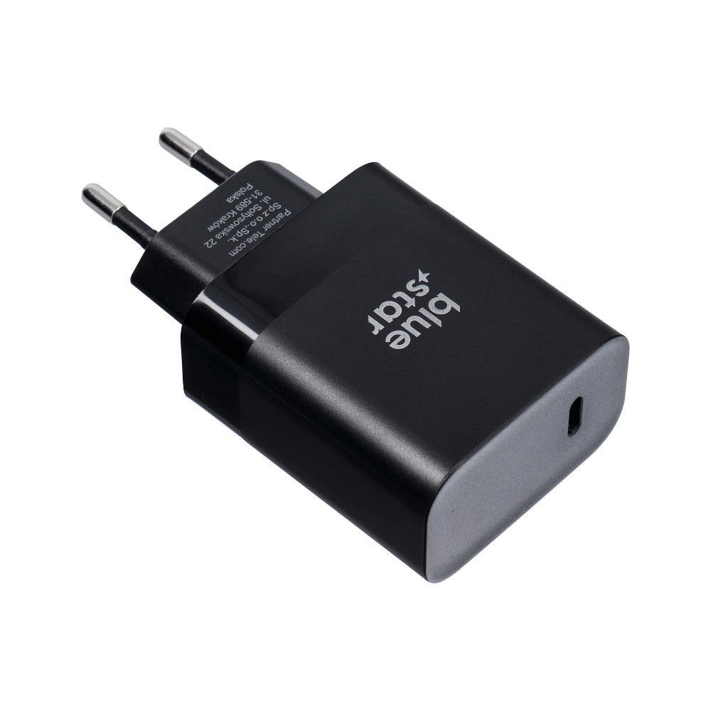 Blue Star USB C QC4.0 PD 3A 45W punjač za telefon + USB C na USB C kabel TFB-TC-45WPD crni slika 5