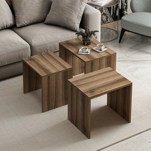 Woody Fashion Stol (3 komada), Alya - Walnut slika 4