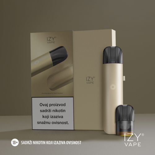 IZY VAPE Starter kit, zlatni slika 1