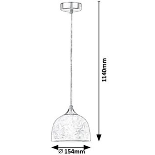 Rabalux Rosalie visilica, bela, E27 40W slika 3
