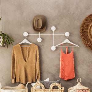 Metal wall hook Dama-B, colour: white