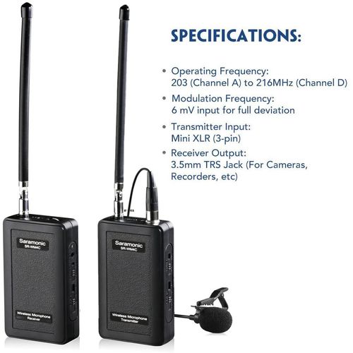 Saramonic VHF wireless mikrofon system slika 3