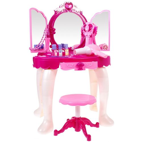 Dječji rozi toaletni stolić za princeze slika 3