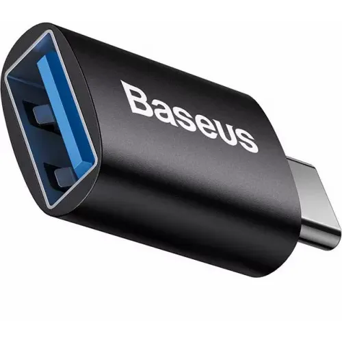 BASEUS INGENUITY USB-C NA USB-A ADAPTER OTG (CRNI) slika 1