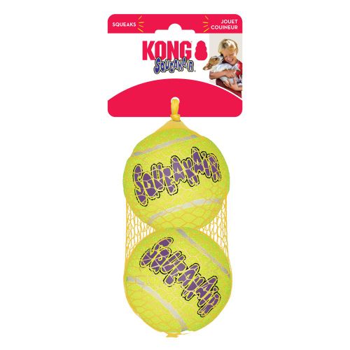 KONG Igračka za psa, SqueakAir Ball Large, zvučna, 7,6 cm, 2 komada slika 2