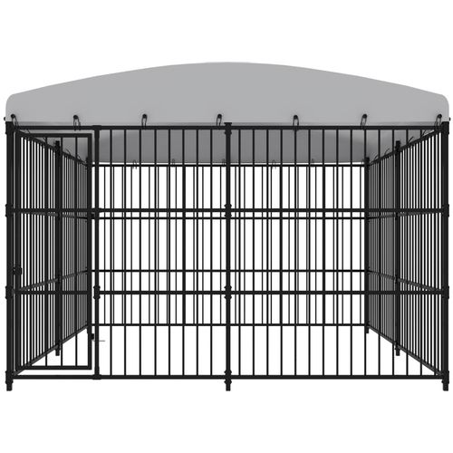 Vanjski kavez za pse s krovom 300 x 300 x 210 cm slika 12