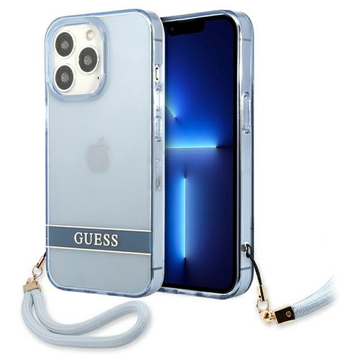 Maska Guess Hc PC/TPU Translucent za iPhone 13 Pro Max 6.7 plava (GUHCP13XHTSGSB) slika 1