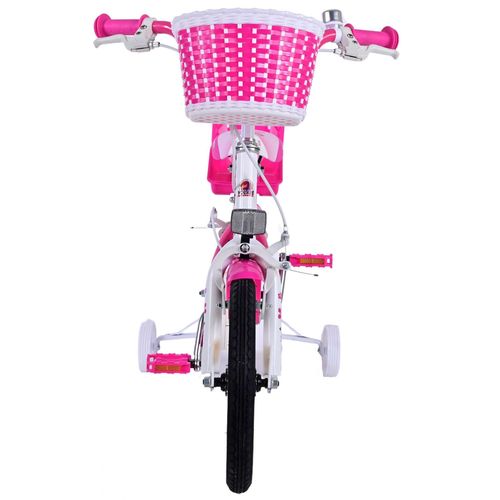Dječji bicikl s dvije ručne kočnice Volare Lovely 14" roza-bijeli slika 7