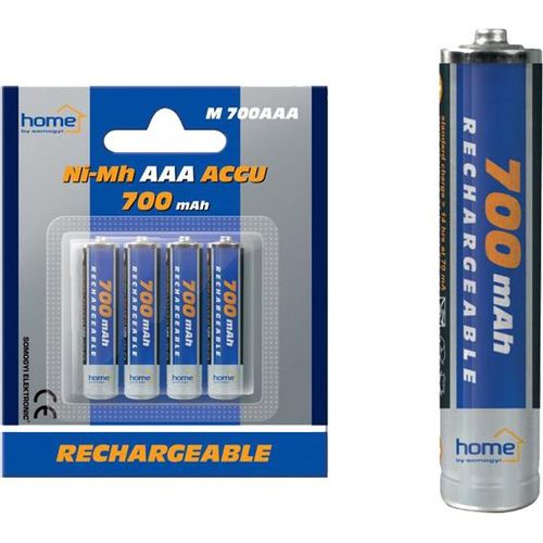 home Baterija punjiva AAA, 700mAh, blister 4 kom - M 700AAA slika 1