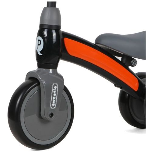 Qplay dječji tricikl Sweetie crno-narančasti slika 4