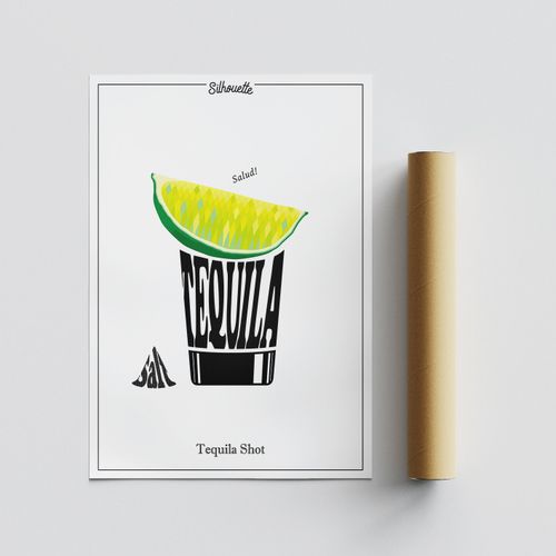 Wallity Poster A3, Tequila Shot - 2050 slika 4