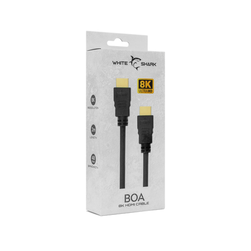 White Shark BOA KABEL HDMI-HDMI 2.1 M/M 2M 8K@60Hz slika 2